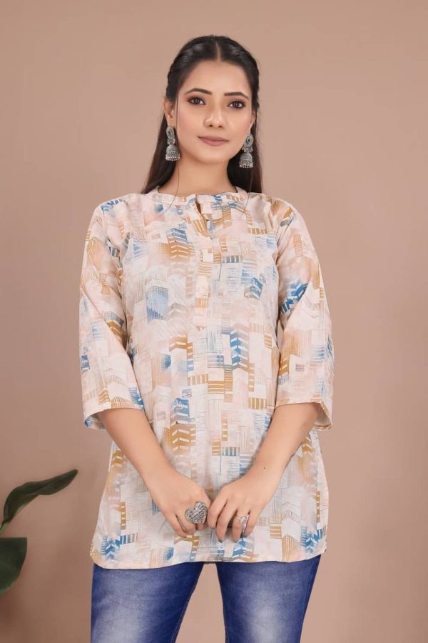 Eleriawear Women Geometric Print Straight Kurta
