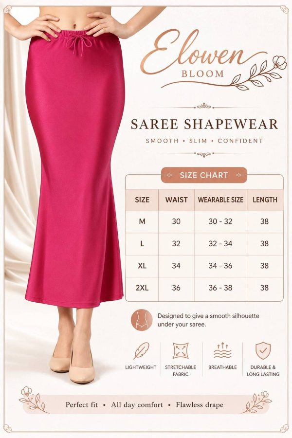 Elowen Bloom EB-W-CS-Shapewear-Baby Pink Cotton Blend Petticoat