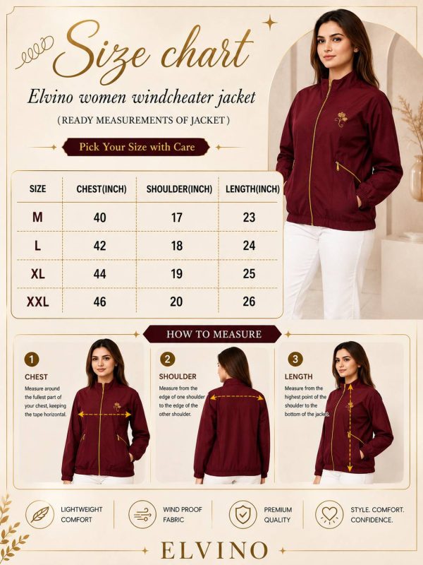 ELVINO ELVINO Solid Women Wind Cheater