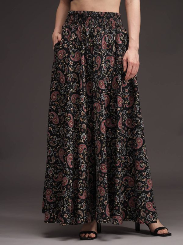 Emeros Flared Women Multicolor Trousers