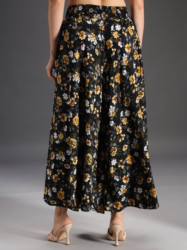 Emeros Flared Women Multicolor Trousers