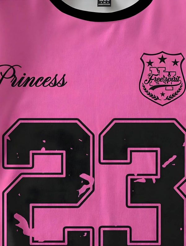 ENGLISHPREMIUM Printed Women Round Neck Pink T-Shirt
