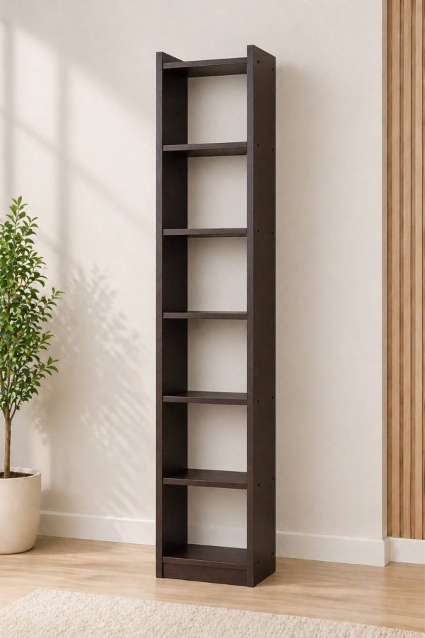 EW 7-Tier Wooden Book Shelf for Kids, Study & Living Room Engineered Wood Open Book Shelf