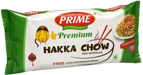 PRIME AGRO Hakka Chow 500gm | Premium Quality Food Product | Fresh & Hygienically Packed Hakka Noodles