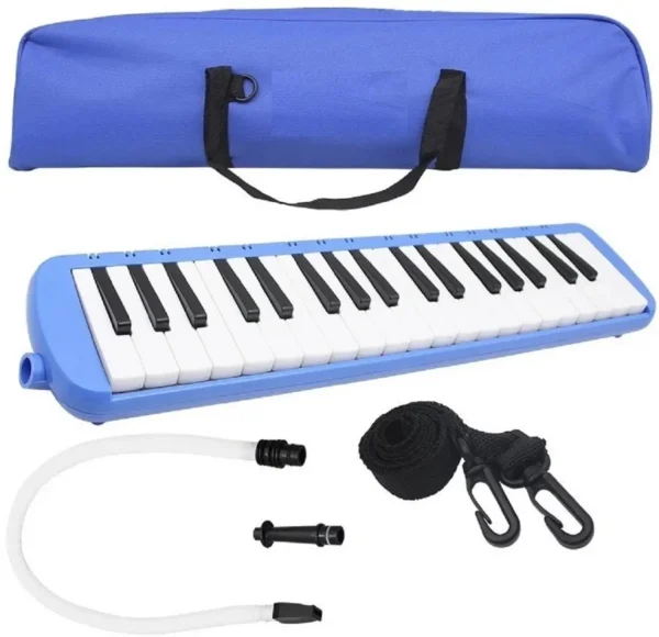 CrazyBuy Trendy Fun Attractive Premium Stylish 32 Key Melodica Air Piano Keyboard Musical Instrument Toy With Pipe And Bag (Random Color)