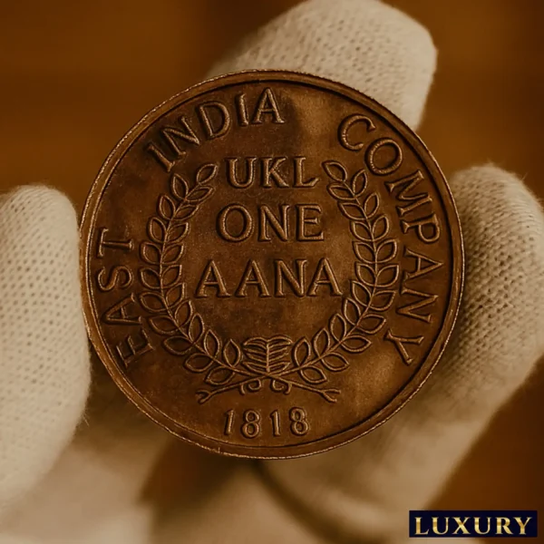 Luxury Rare 50 Grams 1 Anna 1818 Ram, Sita, Laxman and Hanuman, old Most Demanded India Medieval Coin Collection