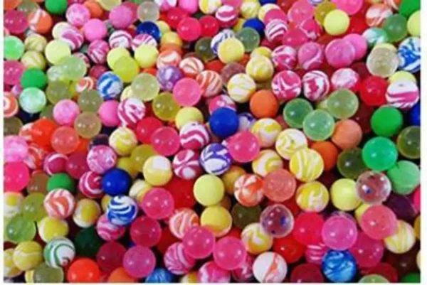 AKANSHA Small Bouncing balls/Jumping balls Multicolor (Set of 100) Crazy Ball
