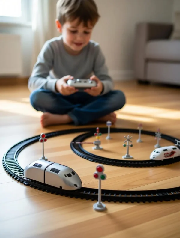 touby toys High Speed Bullet Train with Tracks | Model Electric Toy Train Set for Kids