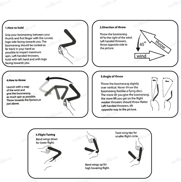 XERUS Boomerang Kids Outdoor Toy, Lightning Boomerang Toy for Kids & Adults Fun Activity toy Gag Toy