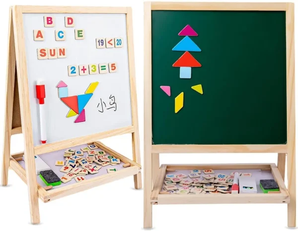 SJVJ easel board for kids .adjust the slot according to height