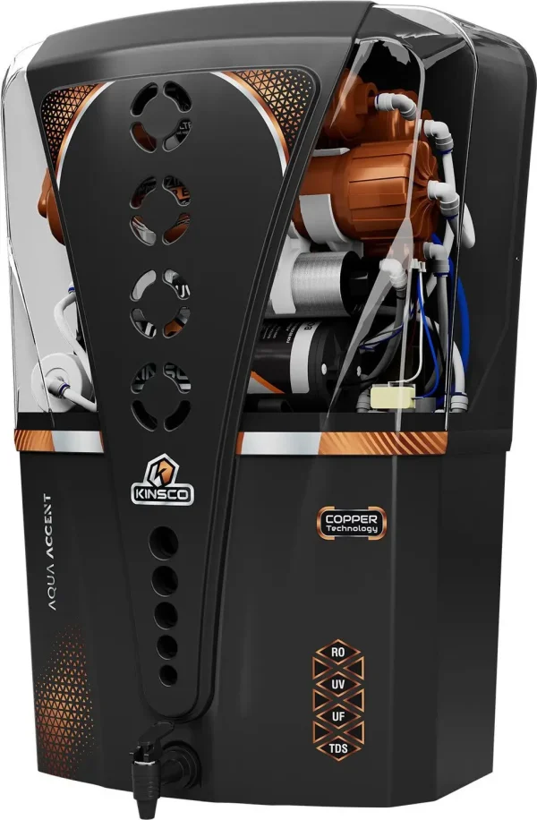 Kinsco Aqua Accent ISI Mark 15 L RO + UV + UF + Copper + Alkaline Water Purifier