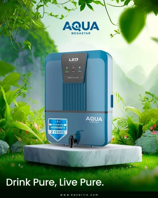 AQUAMEGASTAR OLIX Water Purifier Needs no service for 2 years 8 L RO + UV + UF + Alkaline + TDS Control Water Purifier