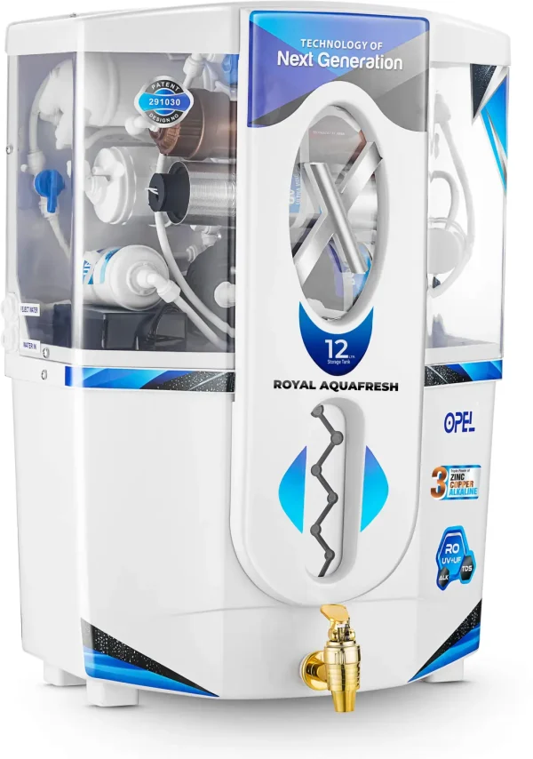 Royal Aquafresh Mini ople 12 L RO + UV + Copper + Alkaline + Minerals Water Purifier with Prefilter