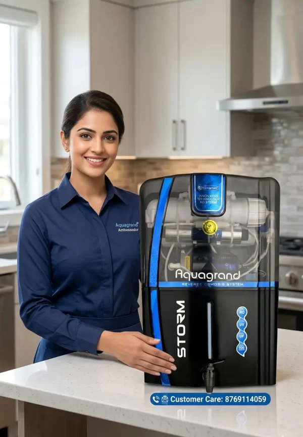 Aquagrand Storm Half transparent Model Advanced Technology 12 L RO + UV + UF + Minerals + TDS Control Water Purifier