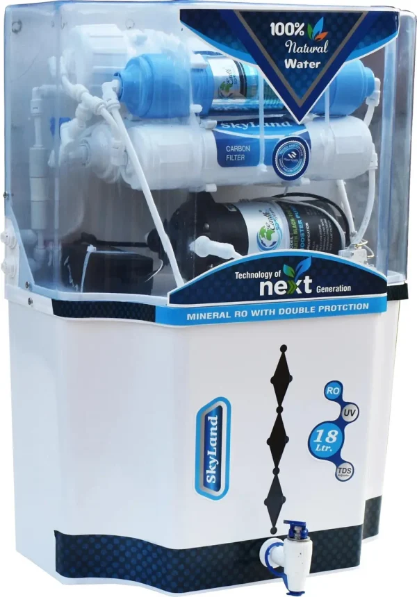 AQUA SKYLAND Model With UF Membrane filter MEMBRANE FILTER+TDS 18 L RO + UF Water Purifier