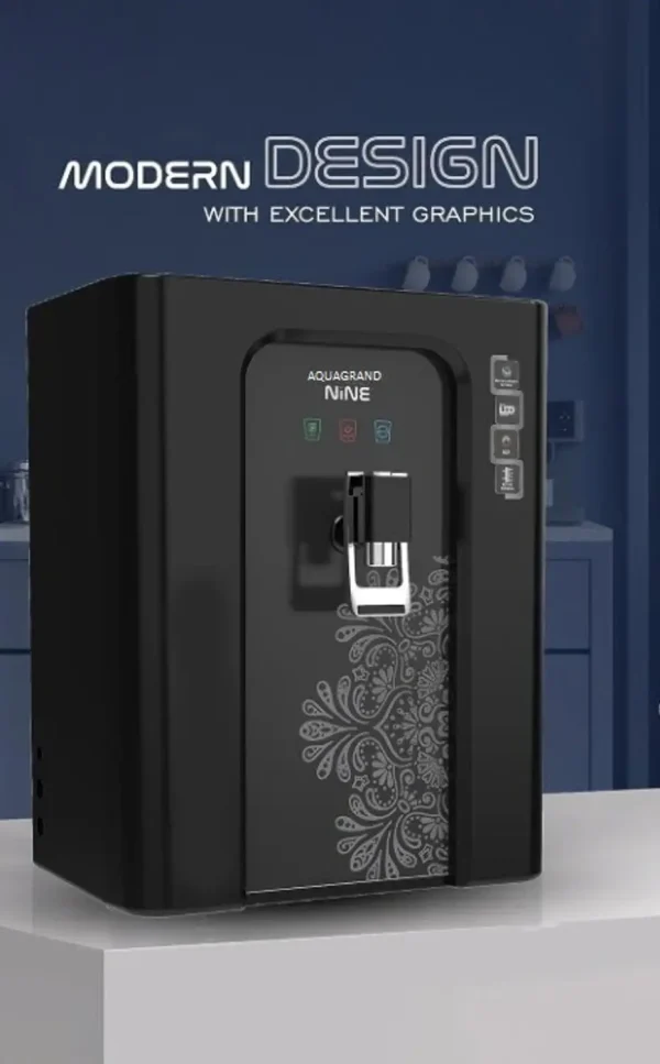 Aquagrand NINE Advance Technology With Premium LED Display Water Purifier 12 L RO + UV + UF + Minerals + TDS Control Water Purifier