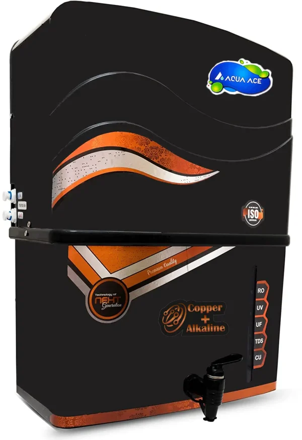 AQUA ACE Copper+Alkaline RO Water Purifier Full Automatic With Goodness Of Copper 12 L RO + In-Tank UV + UF + Copper + Alkaline + Minerals + TDS...