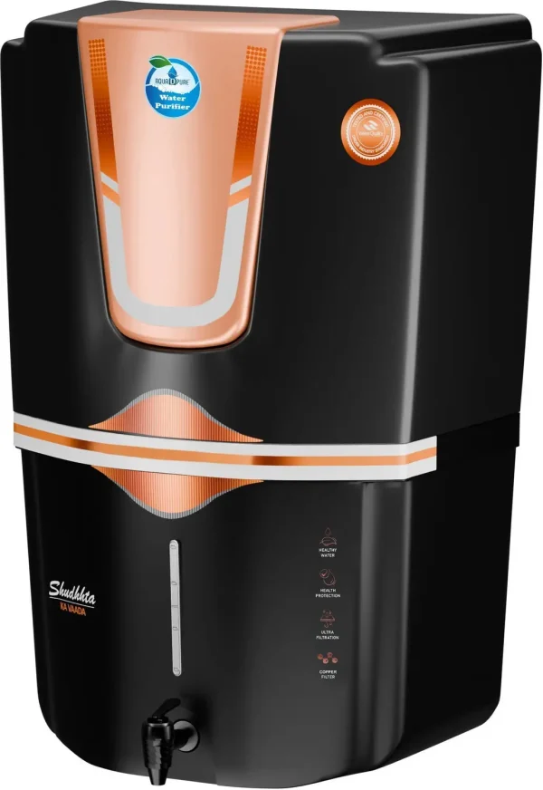 AquaDpure 4 in 1 Copper RO Water Purifier with 10 Stage Purification Filtration 12 L RO + UV + UF + Copper + TDS Control Water Purifier