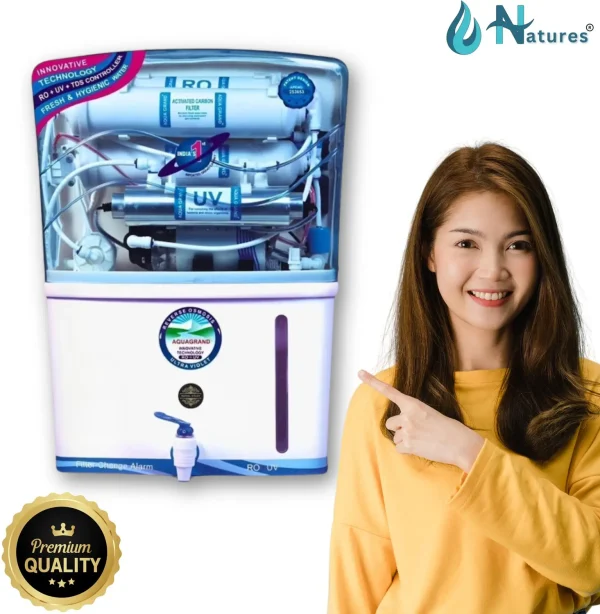 Natures Aqua Copper RO water purifier Electric Water Purifier with Metallic Sheet 12 12 L RO + UV + UF + TDS Control Water Purifier