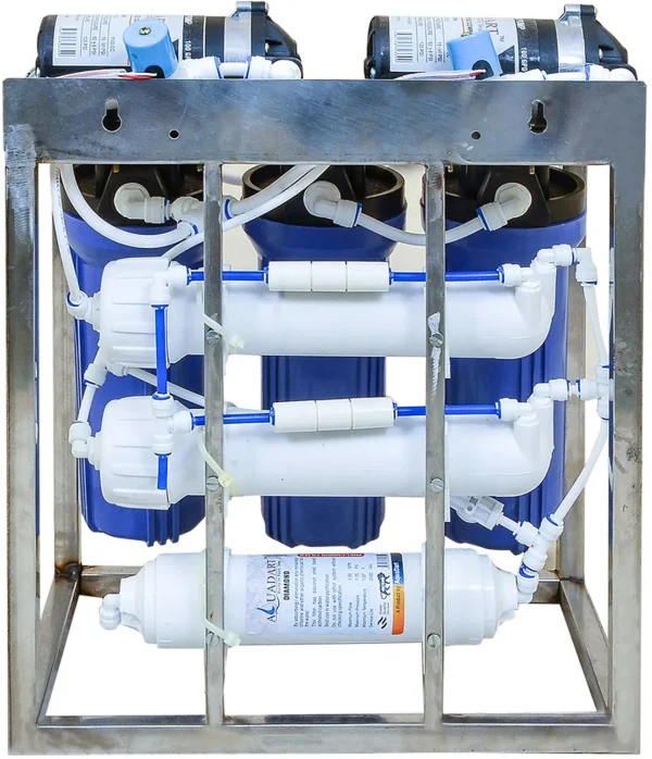 AquaDart 25 LPH Commercial Water Purifier Plant Double Purification Stainless Steel With TDS Adjuster + Auto Shut Off 25 L RO Water Purifier