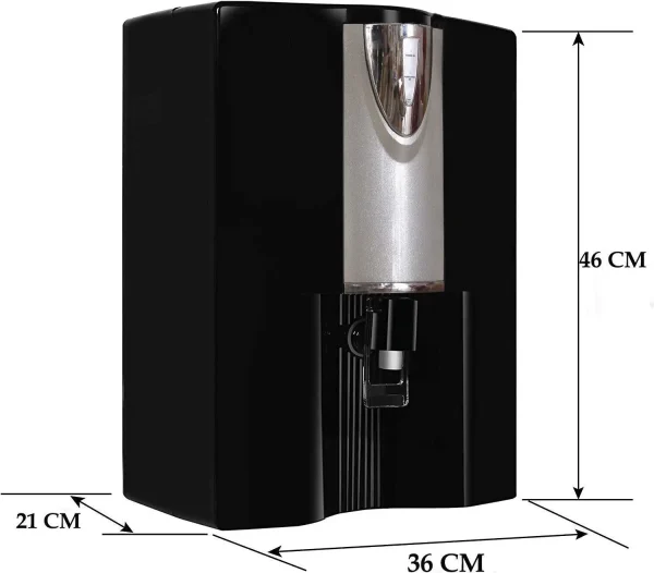 Aqua Active RO+UV+PF+CU, 8 Stage Mineral Water Purifier with Upto 2500 TDS, Black-100GPD 10 L RO + UV + UF + Copper + Alkaline Water Purifier