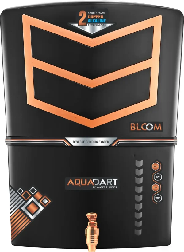 AquaDart RO Water Purifier-12 Liter Storage with TDS Controller Adjuster 12 L RO + UV + UF + Copper + Alkaline + Minerals Water Purifier
