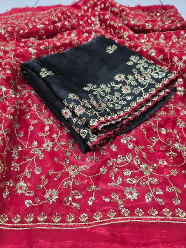 Indumentis Embroidered Bollywood Jimmy Jimmy Saree