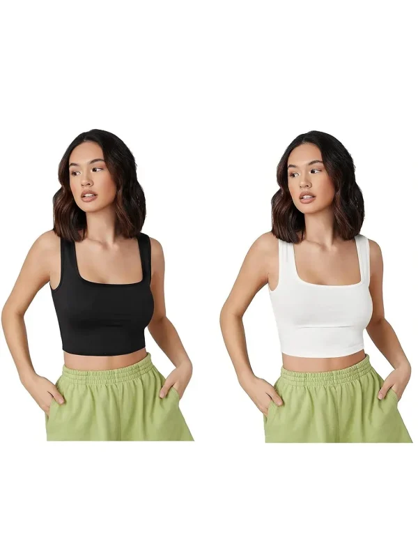 PINOVO Casual Solid Women Black, White Top