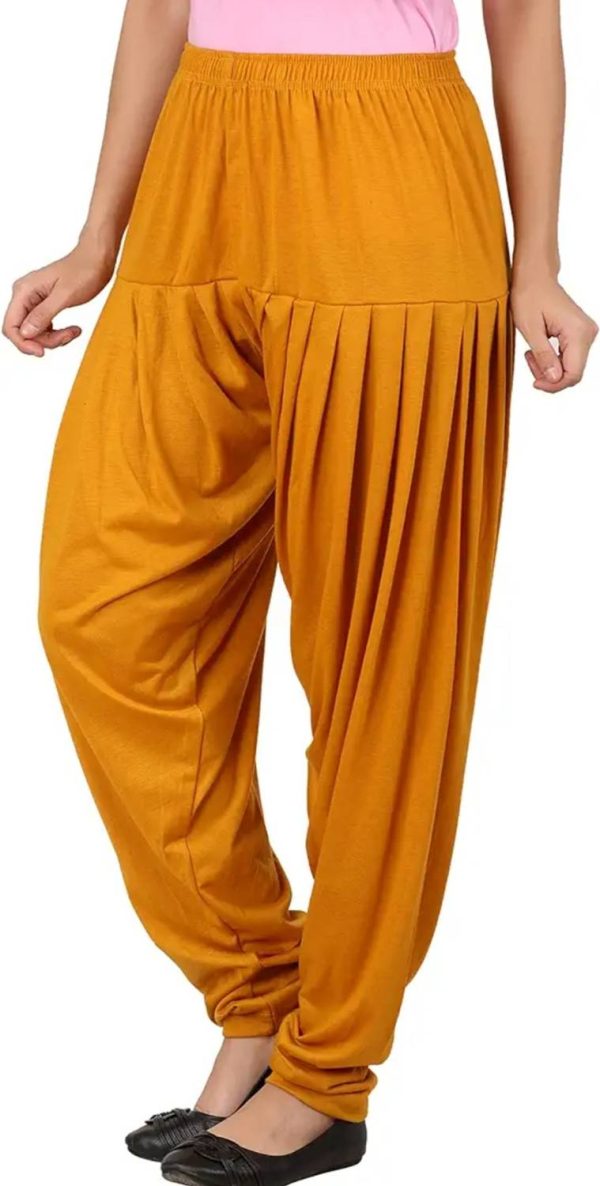 FASHWAVE Cotton Blend Solid Patiala