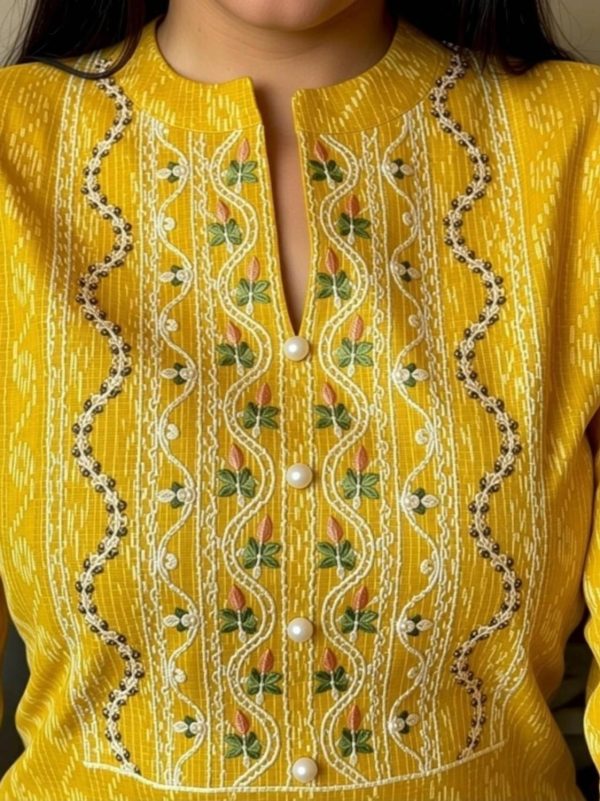 Fems Collections Women Printed Straight Kurta