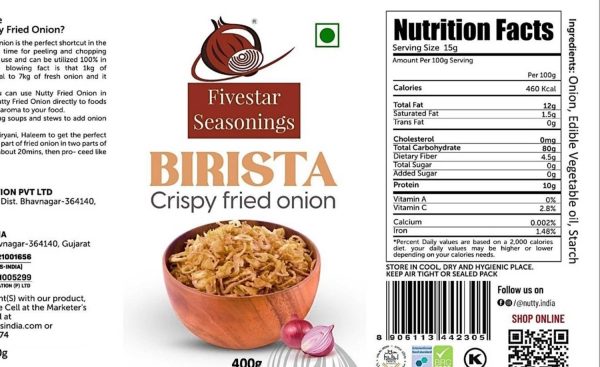 Five Star Fried onion birista 400 g