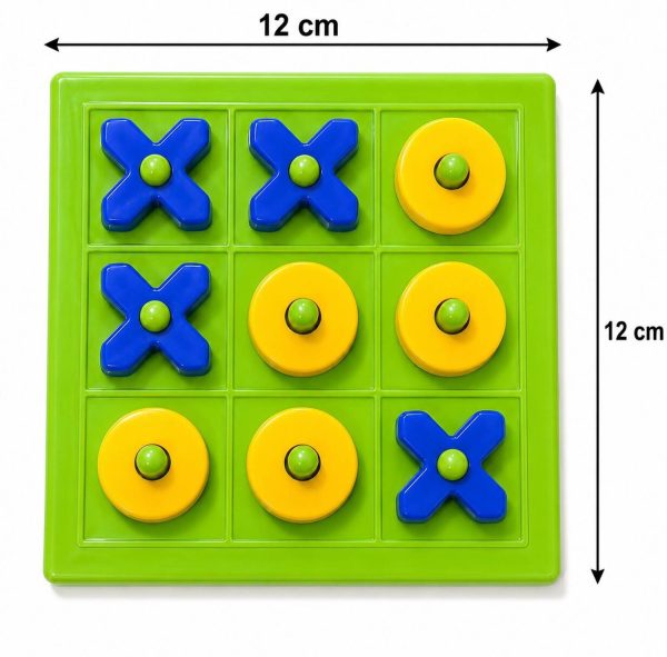 FORMEXA Tic Tac Toe Board Game for Kids & Adults ,Travel Friendly Zero Cross Puzzle Game Educational Board Games