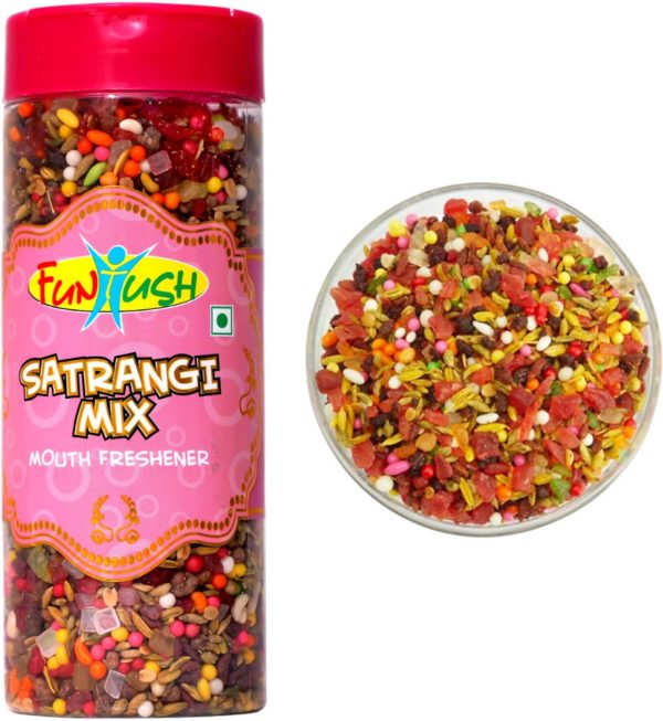 Funtush Satrangi Mix Mukhwas 230 grams Bottle | Mukhwas Mouth Freshener Mixed Mouth Freshener