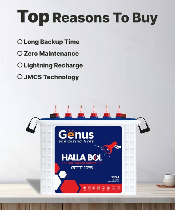 Genus 60 Months Warranty Tubular Inverter Battery