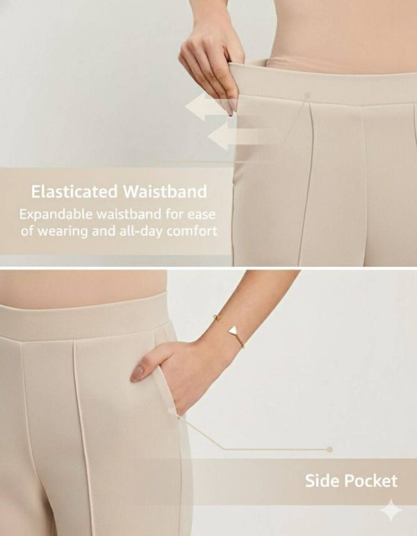 Gheiebvdo Straight Fit Women Beige Trousers