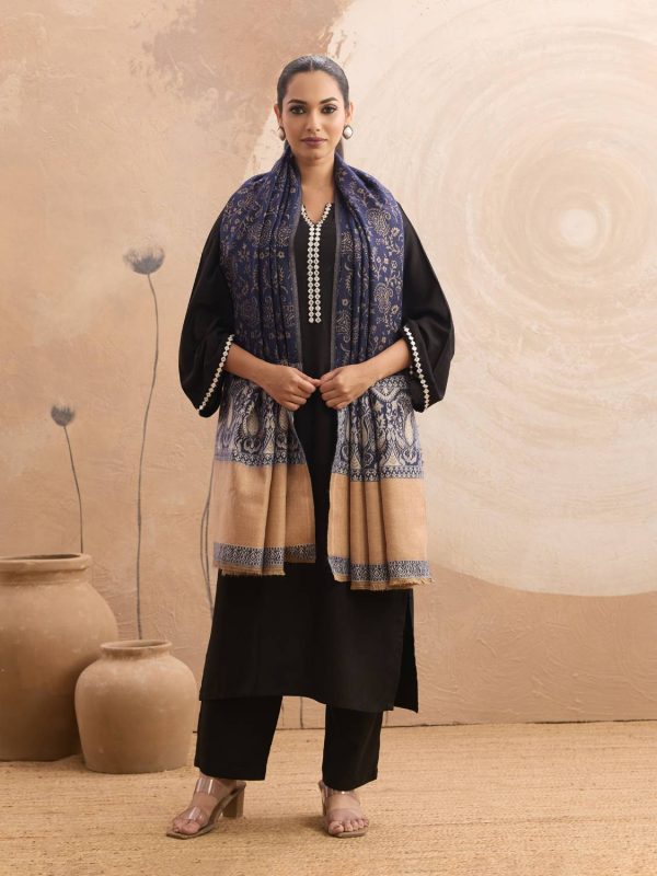 GK VILLA Poly Wool Woven Women Shawl