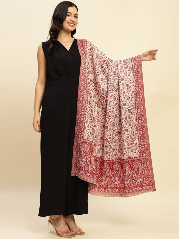 GK VILLA Poly Wool Woven Women Shawl