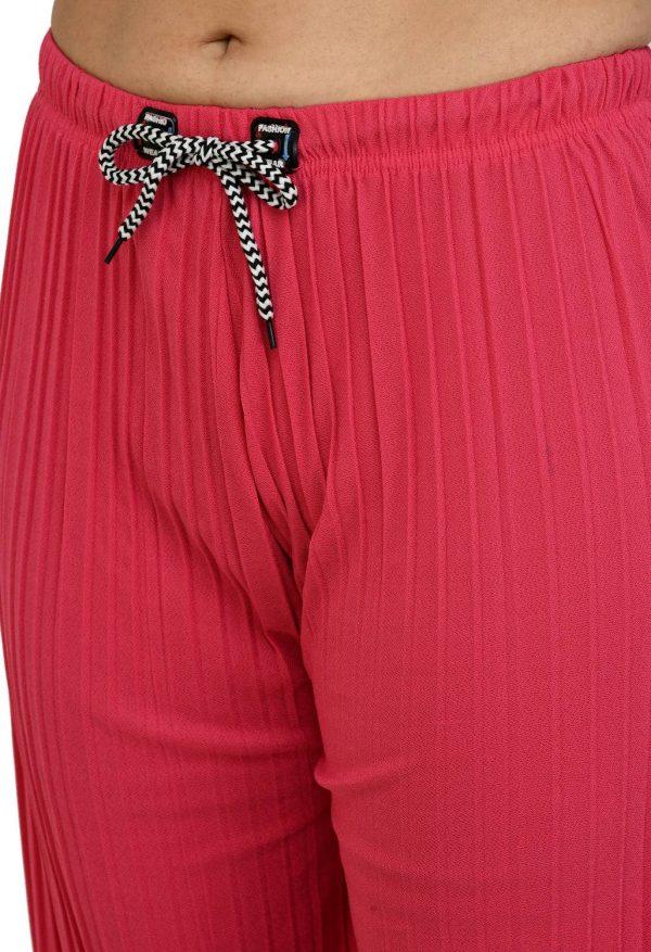 GLADLY Relaxed Women White Trousers