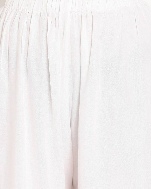 Glansi Relaxed Women Black, White Trousers