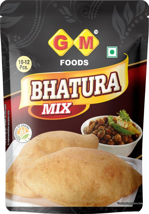 GM FOODS Bhatura Mix 400 Gram Pack Of 2 + Punjabi Chole 100 Gram Pack Of 2