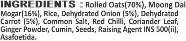 GM FOODS Vegetable Oats Chilla Flour 200g Nutritious & High Protein Instant Breakfast 200 g