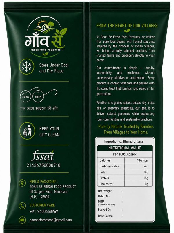goan se fresh food products Organic Unpolished Roasted Chana
