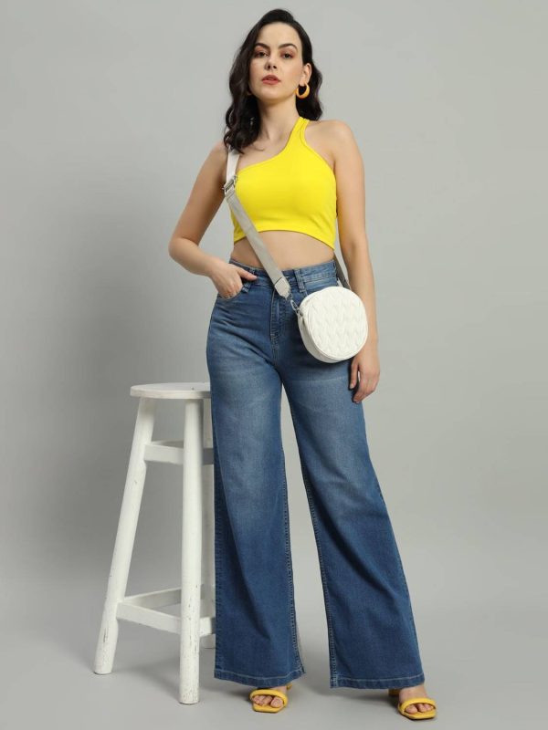 GUTI Flared Women Blue Jeans