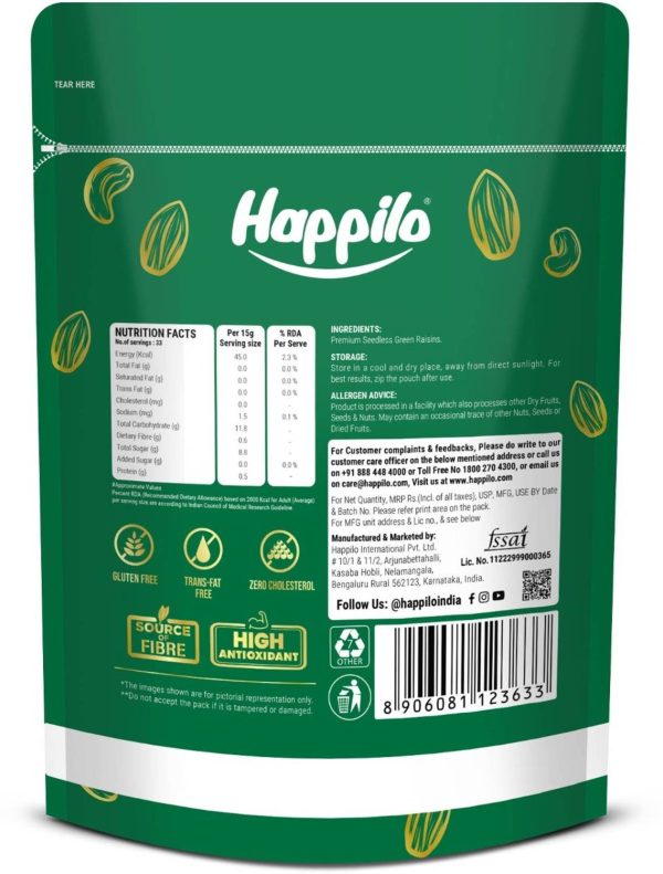 Happilo Premium Kishmish Raisins Raisins