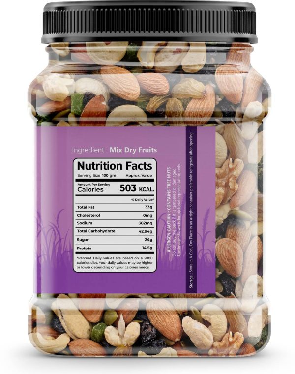 HARIYAM MixDryFruit | Panchmeva | 1KGJAR Almonds, Cashews, Raisins, Dry Dates