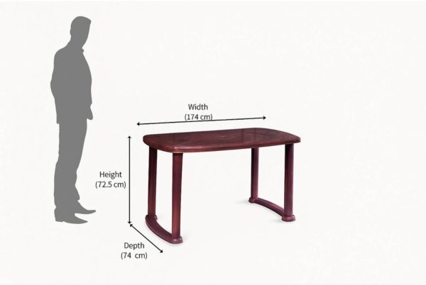 Heritageman Plastic 4 Seater Dining Table