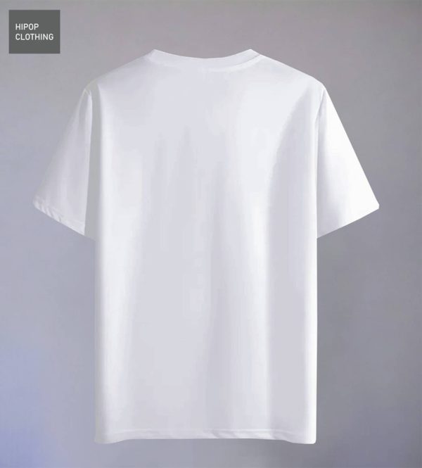 HIPOP Printed Women Round Neck White T-Shirt