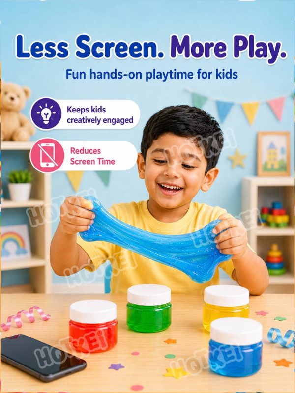HOTKEI (SET OF 6 Slime) Scented Toy Slime Clay Jelly Set Kit Toys for Kids Boys Girls Multicolor Putty Toy