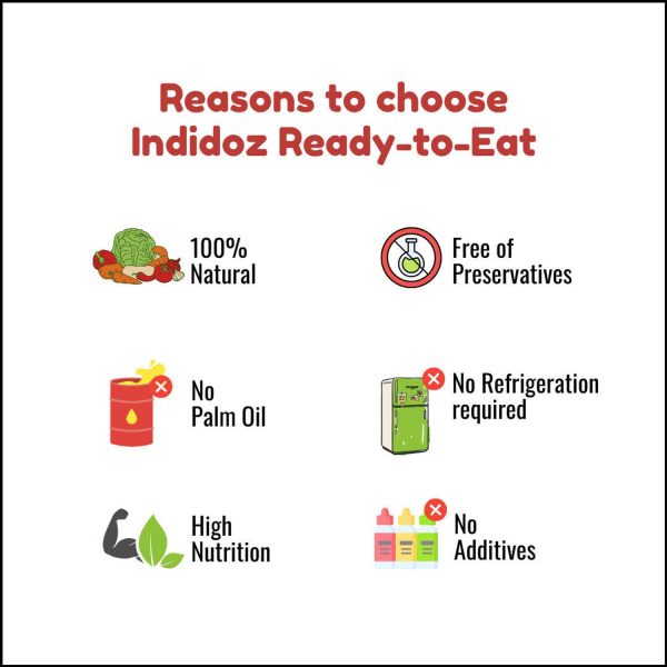 Indidoz by Indidoz Masala Chole | Chickpeas Curry | Serves 2 | Ready Meal