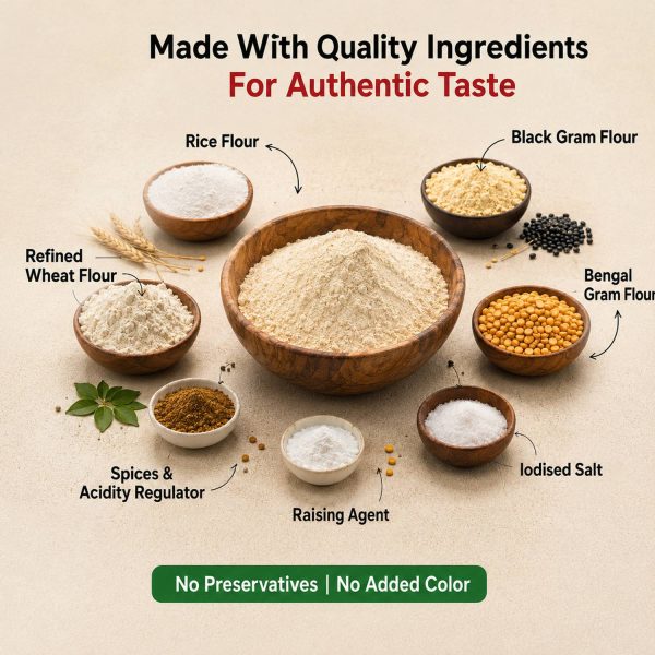 INDIMIX Instant Ready to Cook Vada Mix | Ready In 3 Steps | Healthy & Tasty 500 g